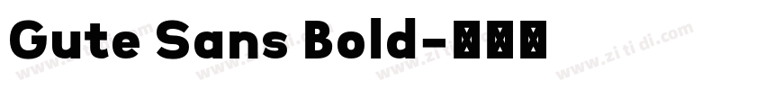 Gute Sans Bold字体转换